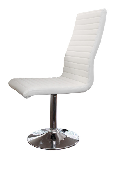 SalesFever Essgruppe 5 tlg. Ø110 cm, Esstisch MDF und Metall, Esszimmerstuhl Weiß besteht aus 1x391365+1x399613