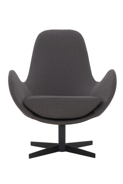 SalesFever Sessel mit Drehfunktion, Gestell Metall Schwarz pulverbeschichtet
