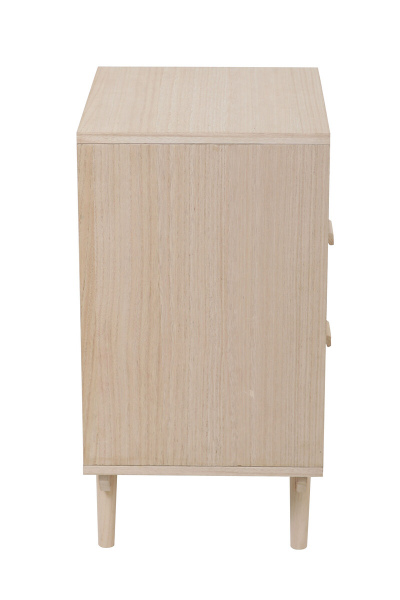 SalesFever Kommode 42x36 cm Rattangeflecht, 2 Schubladen, 1 offenes Fach