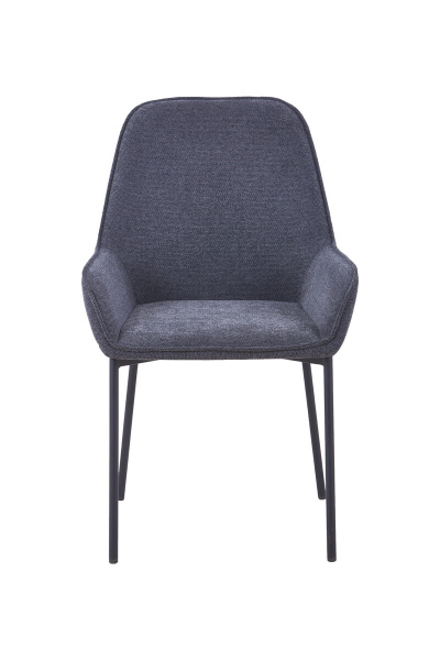 SalesFever Essgruppe 5 tlg. 180x100 cm, Esstisch Akazie, Esszimmerstuhl Dunkelgrau besteht aus 1x394984+2x391983