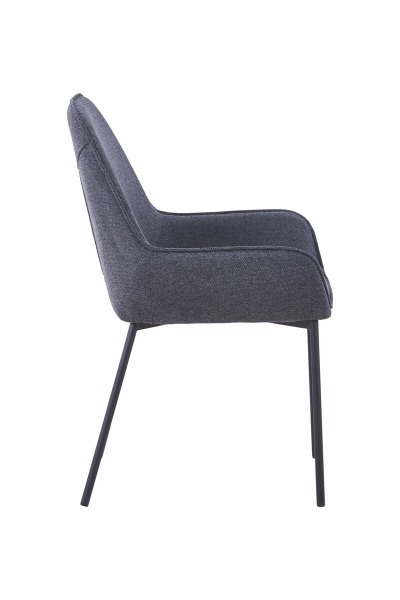 SalesFever Essgruppe 5 tlg. 180x100 cm, Esstisch Akazie, Esszimmerstuhl Dunkelgrau besteht aus 1x394984+2x391983