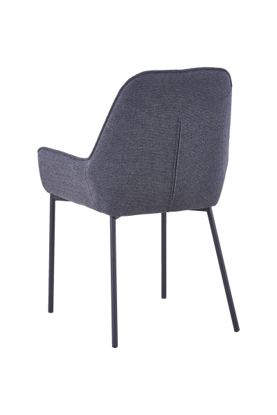 SalesFever Essgruppe 5 tlg. 180x100 cm, Esstisch Akazie, Esszimmerstuhl Dunkelgrau besteht aus 1x394984+2x391983