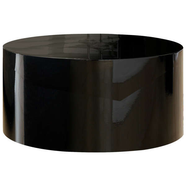 SalesFever Couchtisch Ø 60 cm rund schwarz, hochglanz lackiert