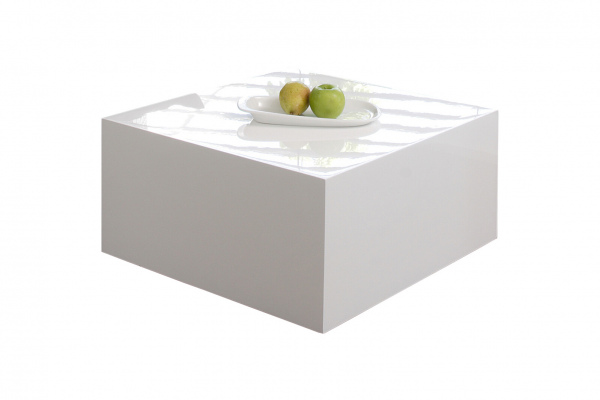 SalesFever Couchtisch 60x60x30cm weiß, hochglanz lackiert