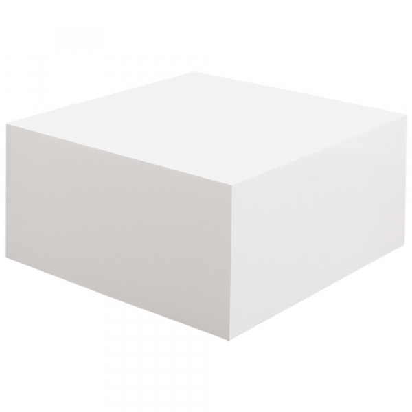 SalesFever Couchtisch 60x60x30cm weiß, hochglanz lackiert