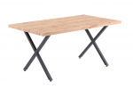 SalesFever Tisch 160x90 cm, mit X-Gestell